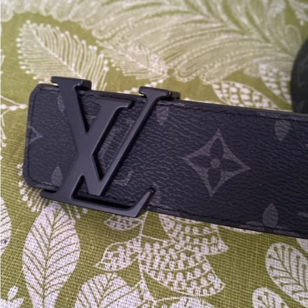 Louis Vuitton Black Monogram Men's Belt